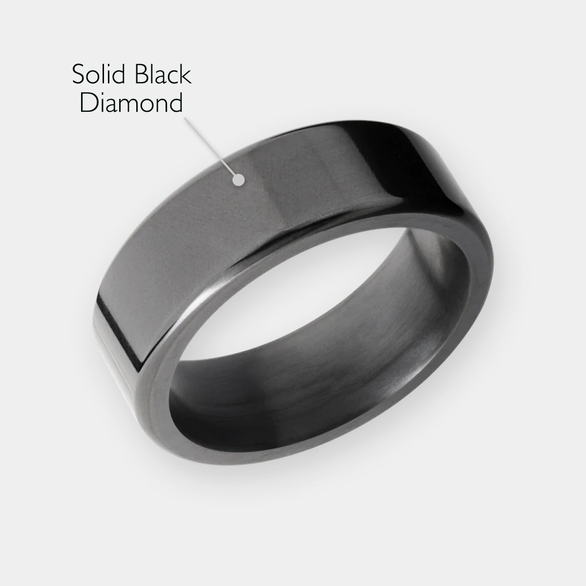 ElysiumBlack.com | Elysium KRATOS - Solid Black Diamond Ring - Image 3