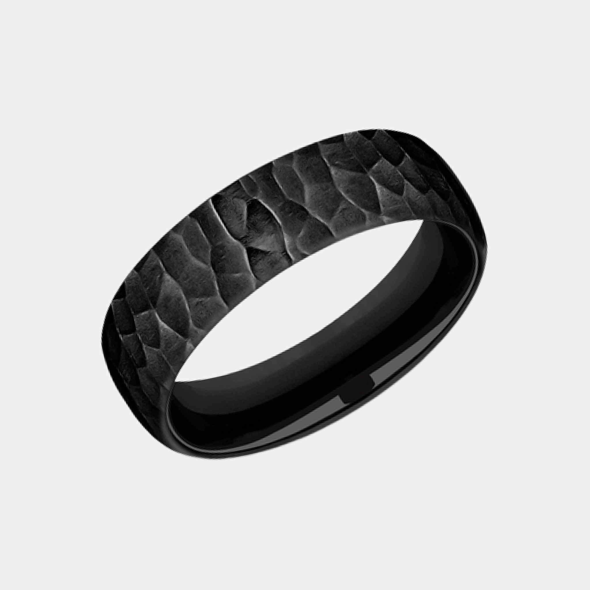 Men's Wedding Band | The Shredder | Black Titanium | Elysium