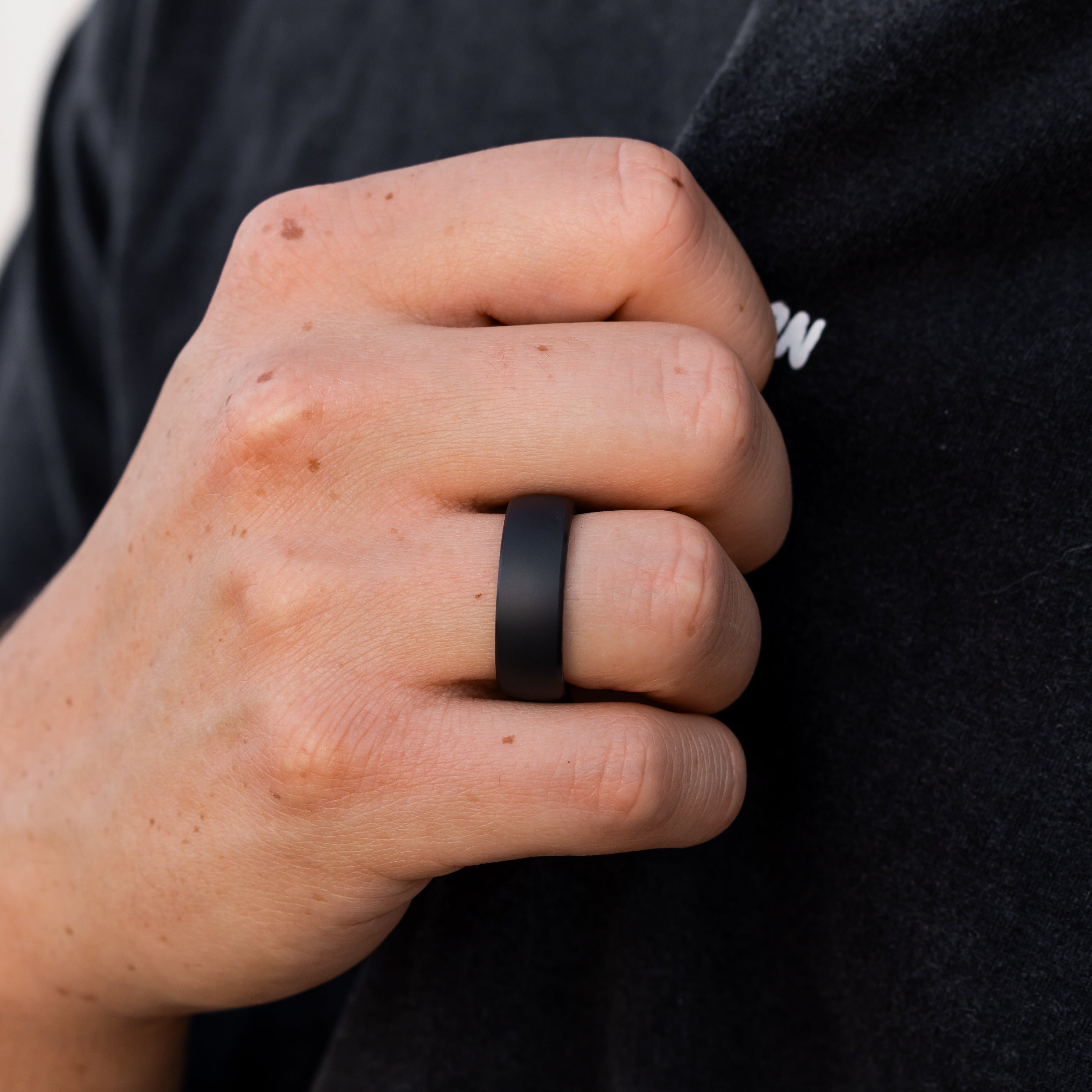 The Obsidian | Gold & Black Obsidian Ring – Rustic and Main