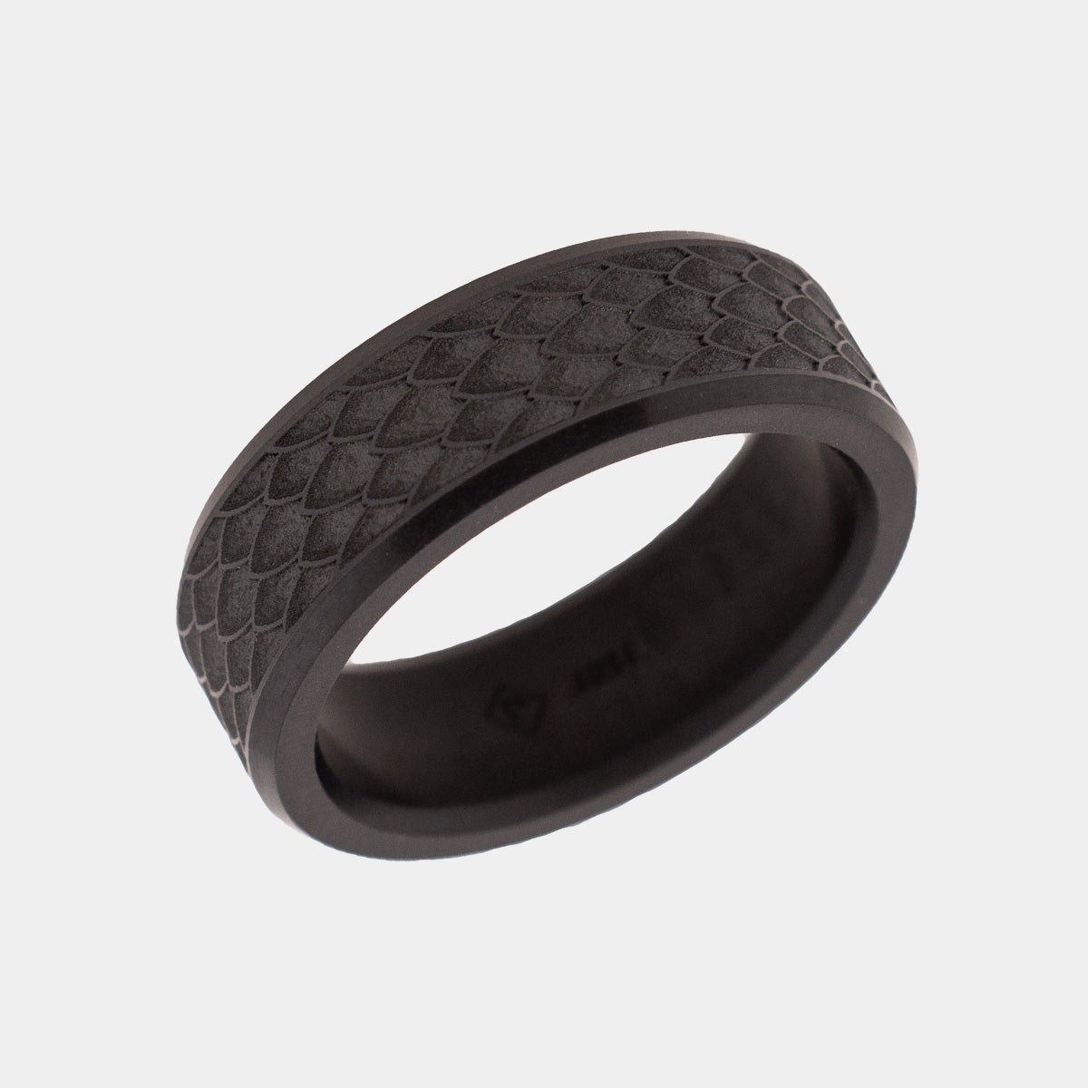 Elysium Black Diamond Ring: Elysium Ares Custom Laser 8mm - Solid Black Diamond | Wedding Rings For Men | Men's Wedding Bands | Crushed Diamond Dust