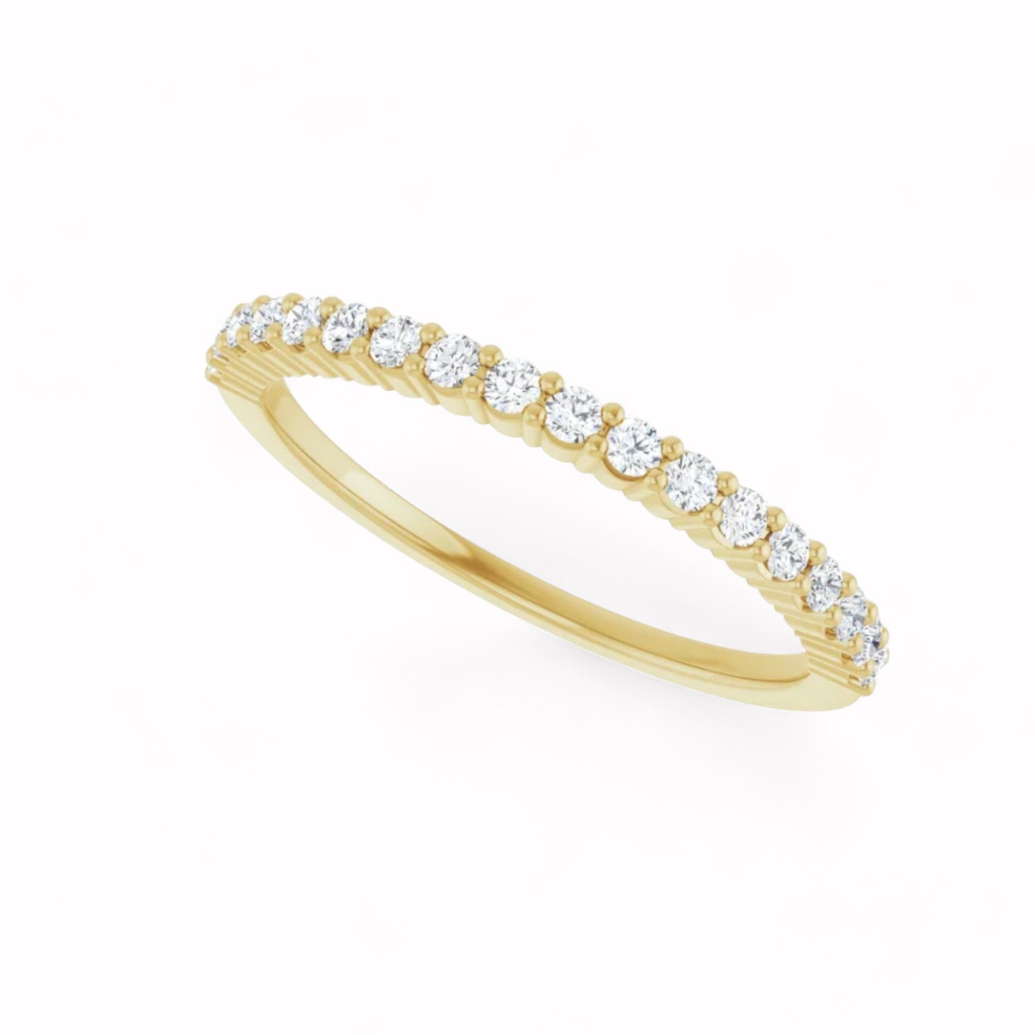 Black Diamond - Women’s Ring - CIRCE - 14K Yellow Gold - 1/4 CTW Diamond Anniversary Band - Lady Elysium Black Diamond