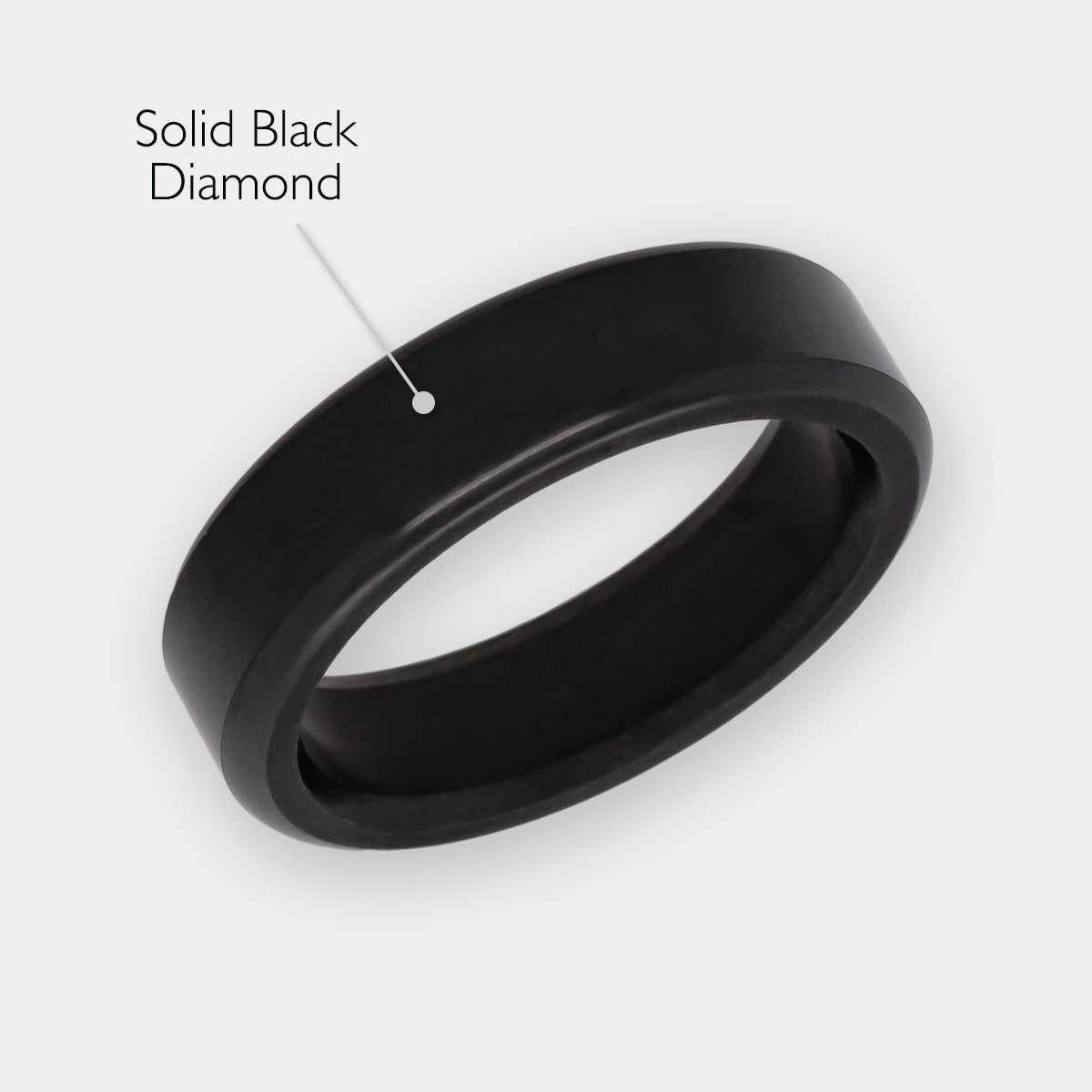 Black Diamond - Men’s Ring 6mm - KRATOS - Elysium Black Diamond