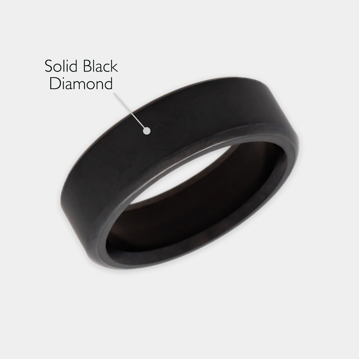 Black Diamond - Men’s Ring 7mm - KRATOS - Elysium Black Diamond