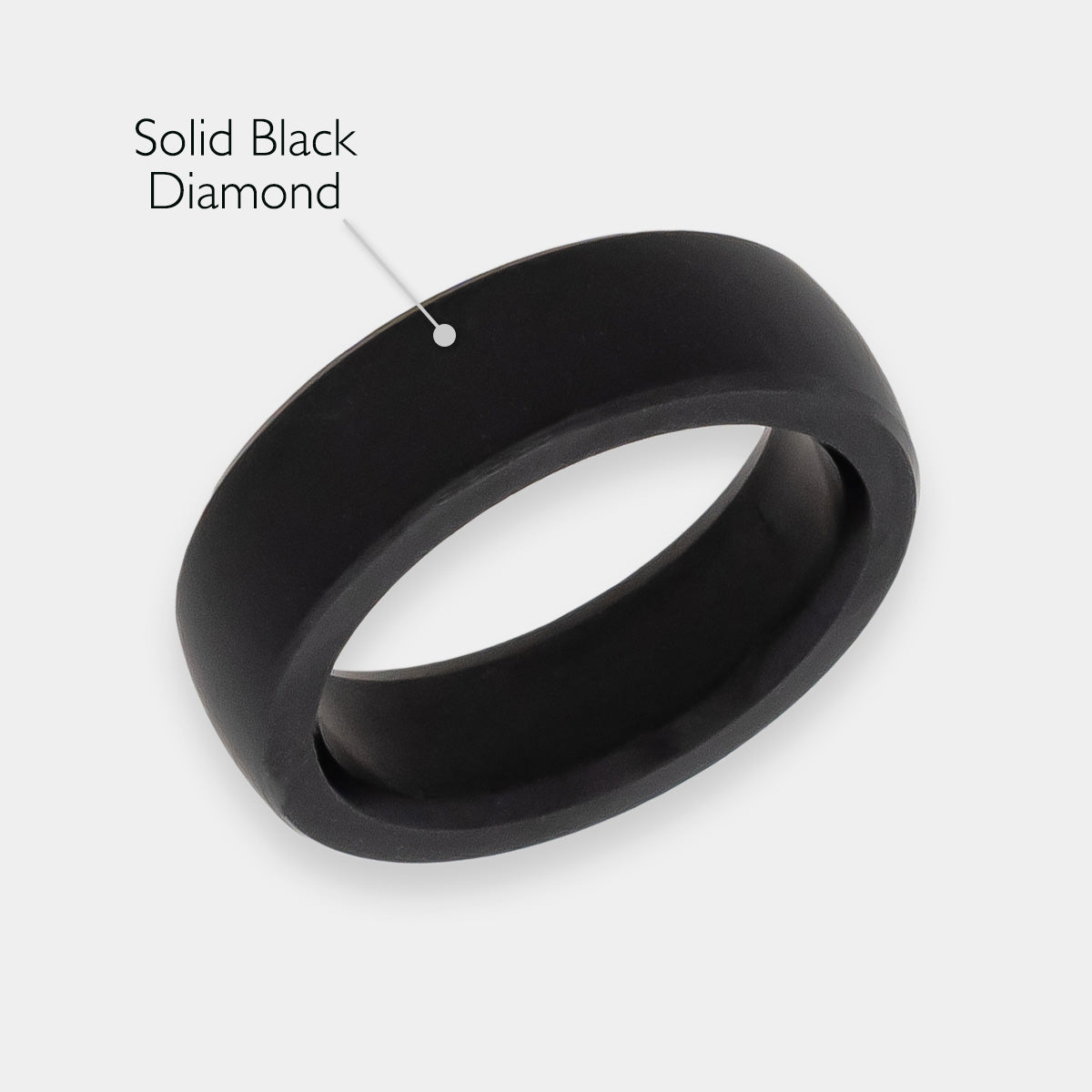 Black Diamond - Men’s Ring 6mm - NYX - Elysium Black Diamond